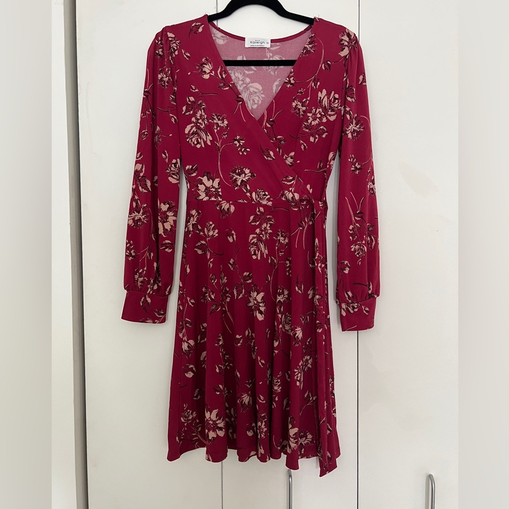 Faux wrap dress